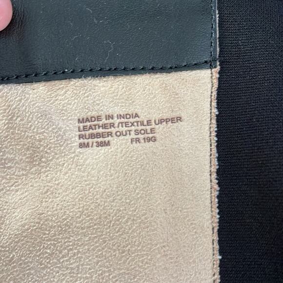 Michael Kors Black Leather and Stretch Fabric Hamilton Tall Boots Size 8 - Picture 5 of 7